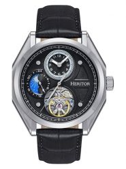 Heritor Zegarek automatyczny "Antoni" w kolorze srebrno-czarnym rozmiar: onesize. Czarne, analogowe zegarki męskie Heritor, ze stali. Za 630.99 zł.