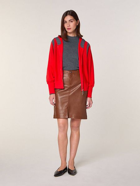 Rodier Wełniany kardigan w kolorze czerwonym rozmiar: S. Czerwone kardigany damskie Rodier, s, bez wzorów, z wełny. Za 291.51 zł.