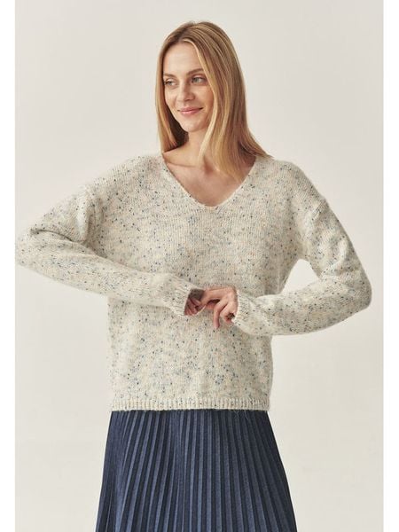 TATUUM Sweter w kolorze kremowym rozmiar: S. Brązowe swetry klasyczne damskie Tatuum, s, z wełny, bez kołnierzyka. Za 148.26 zł.