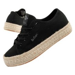 Buty Lee Cooper espadryle damskie LCW-25-44-3216L czarne. Czarne espadryle damskie bez wzorów, z gumy, bez obcasa. W wyprzedaży za 197.45 zł.
