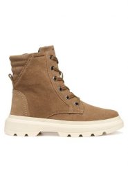 Geox Botki J Kiddartah Wpf J56NDA 00022 C6014 S Brązowy. Brązowe botki dziewczęce Geox, bez wzorów, ze skóry, bez ramiączek. Za 309.99 zł.