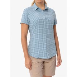 Koszula turystyczna damska Vaude Seiland Shirt III. Niebieskie koszule damskie Vaude, bez wzorów, casualowe, bez kołnierzyka, bez ramiączek. Za 349.60 zł.