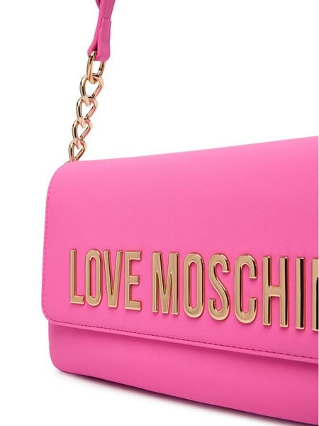 LOVE MOSCHINO Torebka JC4109PP1OKD0604 Różowy. Czerwone torebki klasyczne damskie Love Moschino, bez wzorów, ze skóry, bez dodatków. Za 809.99 zł.