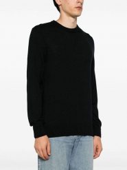 Hugo Boss Underwear Sweter "Avac" w kolorze czarnym rozmiar: S. Czarne swetry męskie Hugo Boss Underwear, s, bez wzorów, z bawełny, bez kołnierzyka. Za 373.45 zł.