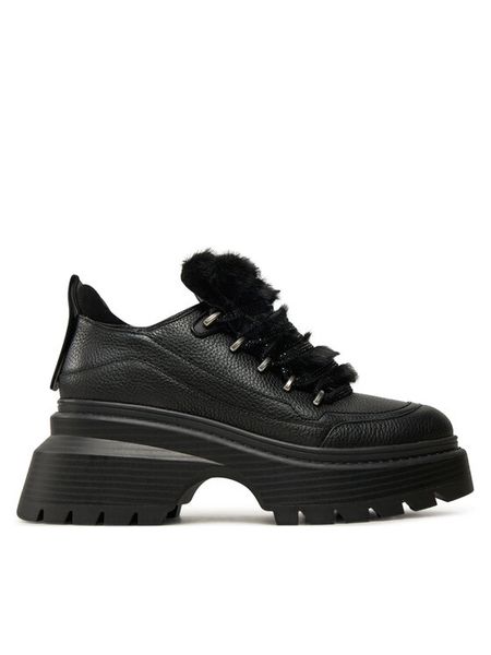 MICHAEL Michael Kors Półbuty Shiloh Bootie 40F4SSFE5L Czarny. Czarne półbuty damskie MICHAEL Michael Kors, bez wzorów, ze skóry, bez obcasa, na płaskiej podeszwie. Za 819.99 zł.
