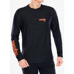 Bluza rowerowa męska Rocday Evo Race. Czarne bluzy bez kaptura męskie ROCDAY, bez wzorów, sportowe, bez kołnierzyka, bez ramiączek. Za 239.99 zł.
