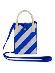 WD lifestyle Torebka w kolorze biało-niebieskim na telefon - 12 x 17 x 3 cm rozmiar: onesize. Białe torebki klasyczne damskie WD lifestyle, bez wzorów, z materiału, bez dodatków. Za 48.73 zł.