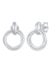 Elli Damskie kolczyki sztyfty koła Bloger Trend w srebrze 925 Sterling Silver Kolczyki 1 ct. Szare kolczyki damskie Elli, srebrne, na sztyftcie. Za 249.89 zł.