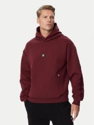 HUGO Bluza Deryhood 50567948 Bordowy Regular Fit. Czerwone bluzy bez kaptura męskie Hugo, m. Za 699.99 zł.