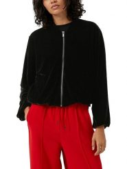 S.Oliver Kurtka przejściowa w kolorze czarnym rozmiar: 46. Czarne kurtki damskie S.Oliver, s, bez wzorów, bez kaptura. Za 159.59 zł.