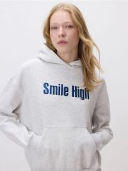 Bluza z napisem - jasnoszary. Szare bluzy bez kaptura damskie Reserved, l, z bawełny. Za 129.99 zł.