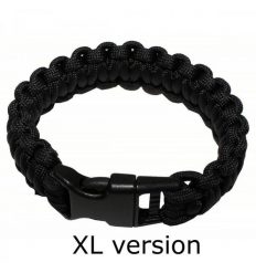 Bransoletka paracord XL czarna MFH. Czarne bransoletki damskie MFH. Za 28.64 zł.