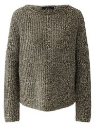 Oui Sweter w kolorze oliwkowo-jasnoróżowym rozmiar: 44. Brązowe swetry klasyczne damskie Oui, ze splotem, bez kołnierzyka. Za 279.11 zł.