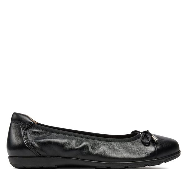 Baleriny Caprice. Czarne baleriny damskie Caprice, bez wzorów, bez obcasa. Za 229.99 zł.
