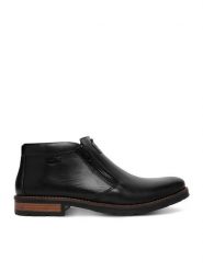 Rieker Botki CEO-14656-00 Czarny. Czarne buty zimowe męskie Rieker, ze skóry, bez zapięcia. Za 459.99 zł.