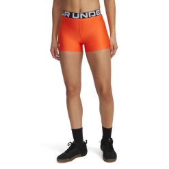 Spodenki Damskie Sportowe Under Armour Hg Shorty. Brązowe spodenki sportowe damskie Under Armour, xl, z materiału, na fitness i siłownię. Za 99.99 zł.