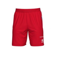 Krótka spodenka Libero Francja 2025/26. Czerwone szorty męskie ERREA, bez wzorów, sportowe. Za 188.50 zł.