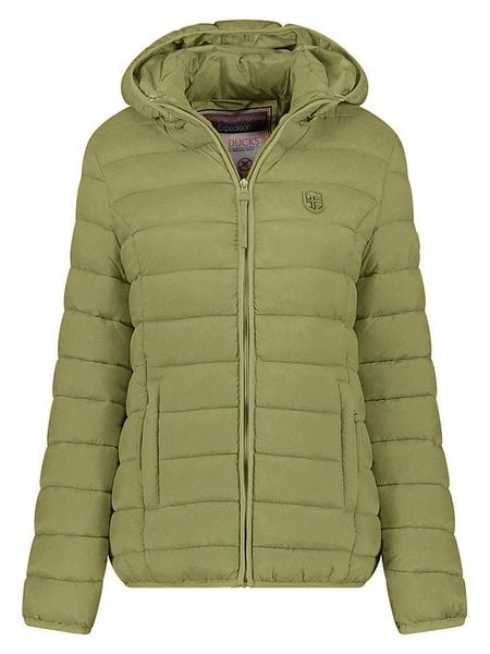 Geographical Norway Kurtka pikowana "Atikotal" w kolorze oliwkowym rozmiar: S. Brązowe kurtki damskie Geographical Norway, s, bez wzorów, bez kaptura. Za 166.88 zł.