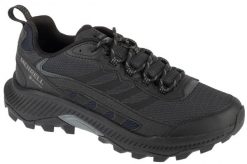 Buty trekkingowe męskie, Speed Strike 2 GTX. Czarne buty trekkingowe męskie MERRELL, z materiału, przed kostkę, bez zapięcia, trekkingowe. Za 559.00 zł.