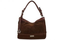 Torebka Barberinis zamszowa klasyczna - Brązowa. Brązowe torebki klasyczne damskie Barberinis, bez wzorów, ze skóry, duże, zamszowe, bez dodatków. Za 286.99 zł.