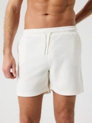 Bjorn_borg BORG TOWELING POOL SHORTS męskie — kolor TOFU, rozmiar S. Białe szorty męskie Björn Borg, bez wzorów. Za 346.00 zł.