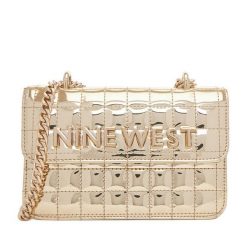 Torebka Nine West. Żółte torebki klasyczne damskie Nine West, bez wzorów, wizytowe, bez kołnierzyka, bez ramiączek. Za 209.99 zł.