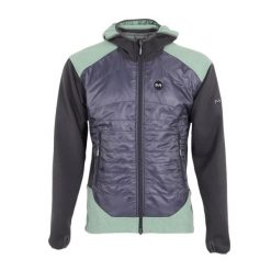 Techniczna hybrydowa kurtka męska Milo Nafo green - L. Fioletowe kurtki męskie Milo, na zimę, l, bez wzorów, sportowe, bez kaptura. W wyprzedaży za 399.00 zł.