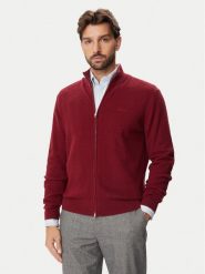 Gant Kardigan 8050334 Czerwony Regular Fit. Czerwone kardigany męskie Gant, m, bez wzorów, z bawełny, bez kołnierzyka. Za 636.99 zł.