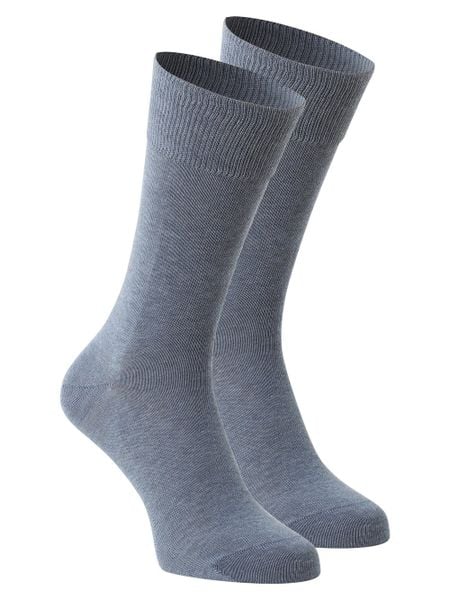FALKE Skarpety pakowane po 2 szt. Mężczyźni Bawełna niebieski, 43-46. Niebieskie skarpetki męskie Falke, bez wzorów, z bawełny. Za 69.95 zł.