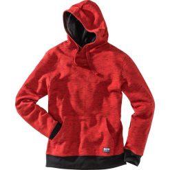 Bluza z kapturem bonprix czerwony melanż. Czerwone bluzy z kapturem męskie bonprix, l. Za 74.99 zł.
