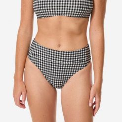 Dół kostiumu kąpielowego damski Decathlon Nora. Czarne bikini damskie OLAIAN, bez wzorów. Za 69.99 zł.
