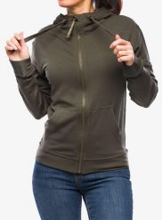 Bluza rozpinana damska Super.natural Solution Hoodie. Zielone bluzy z kapturem damskie Super.natural, l, z materiału. Za 609.39 zł.