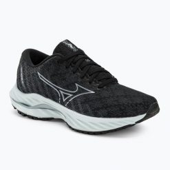 Buty do biegania damskie Mizuno Wave Inspire 19 black/ silverstar/ screst. Czarne obuwie do biegania damskie Mizuno, mizuno wave. Za 359.99 zł.
