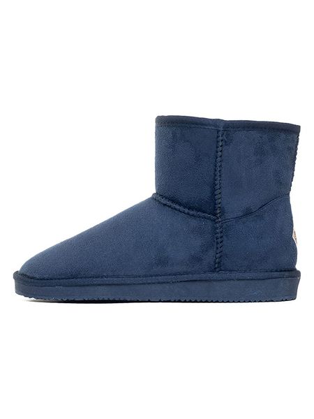 ISLAND BOOT Botki zimowe "Stela" w kolorze granatowym rozmiar: 40. Niebieskie botki damskie Island Boot, na zimę, z materiału, bez obcasa, bez zapięcia. Za 130.99 zł.