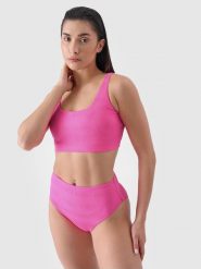 4F Dół od bikini damski - różowy S. Czerwone bikini damskie 4f, bez wzorów. W wyprzedaży za 29.99 zł.