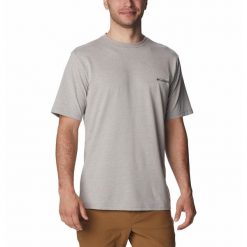 Koszulka Męska Columbia CSC Basic Logo Short Sleeve T-Shirt. Szare t-shirty męskie Columbia, m, bez wzorów, bez kołnierzyka. Za 91.99 zł.