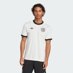 Koszulka Germany Anniversary. Czarne bluzki damskie Adidas, s, bez wzorów, z materiału, sportowe, bez kołnierzyka, bez ramiączek. Za 449.00 zł.
