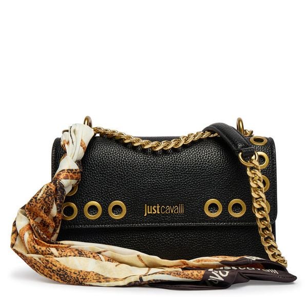 Torebka Just Cavalli. Czarne torebki klasyczne damskie Just Cavalli, bez wzorów, bez dodatków. Za 759.99 zł.