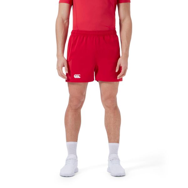 Szorty Canterbury Avantage 2.0. Czerwone szorty męskie CANTERBURY, bez wzorów, sportowe. Za 246.00 zł.