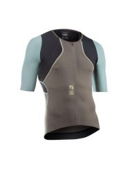 Koszulka rowerowa gravel NORTHWAVE Extreme Rock Jersey beżowy. Brązowe t-shirty sportowe męskie Northwave, l, z jersey, bez ramiączek, rowerowe. Za 425.30 zł.