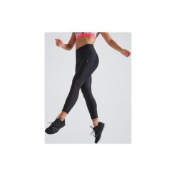 Legginsy fitness kardio 500 damskie. Czarne legginsy damskie DOMYOS, l, bez wzorów, z elastanu. Za 74.99 zł.