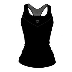Damski tank top Givova. Czarne topy damskie Givova, bez wzorów, bez ramiączek. Za 258.99 zł.