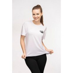 Koszulka do jogi damska Moonholi Awaken z krótkim rękawem. Białe bluzki damskie MOONHOLI, xs, bez wzorów, sportowe, bez kołnierzyka, bez ramiączek. Za 199.00 zł.