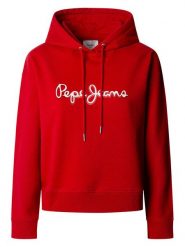 Pepe Jeans Bluza "Maddy" w kolorze czerwonym rozmiar: XS. Czerwone bluzy z kapturem damskie Pepe Jeans, xs, z bawełny. Za 162.49 zł.
