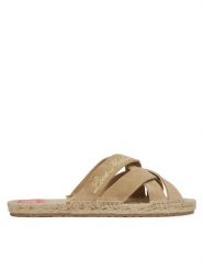 LOVE MOSCHINO Klapki JA28362G0MIG0104 Beżowy. Brązowe klapki damskie Love Moschino, bez wzorów, ze skóry, bez obcasa. Za 669.99 zł.