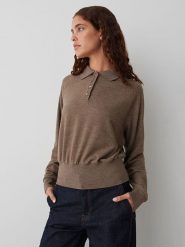 OPUS Sweter "Geigi" w kolorze brązowym rozmiar: 38. Brązowe swetry klasyczne damskie Opus, bez kołnierzyka. Za 154.43 zł.