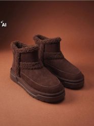 Skórzane śniegowce - brązowy. Brązowe śniegowce damskie Sinsay. Za 119.99 zł.