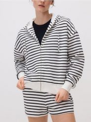Rozpinana bluza z kapturem - wielobarwny. Bluzy z kapturem damskie Reserved, l, z bawełny. W wyprzedaży za 49.99 zł.