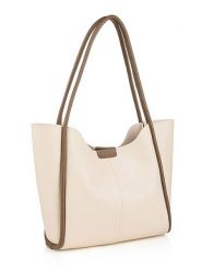 Lucky Bees Torebka w kolorze kremowym - 30 x 29 x 9 cm rozmiar: onesize. Brązowe torebki klasyczne damskie Lucky Bees, bez wzorów, z materiału, bez dodatków. Za 79.21 zł.