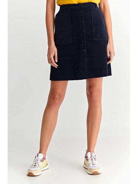 TATUUM Spódnica w kolorze granatowym rozmiar: 44. Niebieskie spódniczki damskie Tatuum, bez wzorów, z bawełny, z podwyższonym stanem, midi. Za 101.23 zł.